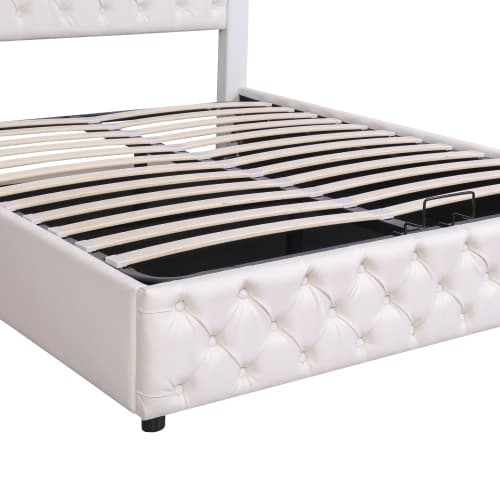 Transform Your Bedroom With This White LED Storage Bed - image 18