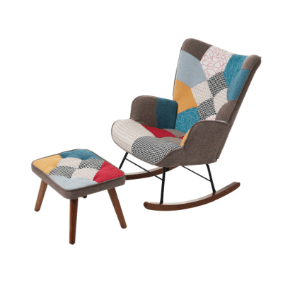 Relax in Style with a Vibrant Patchwork Rocking Chair - image 9