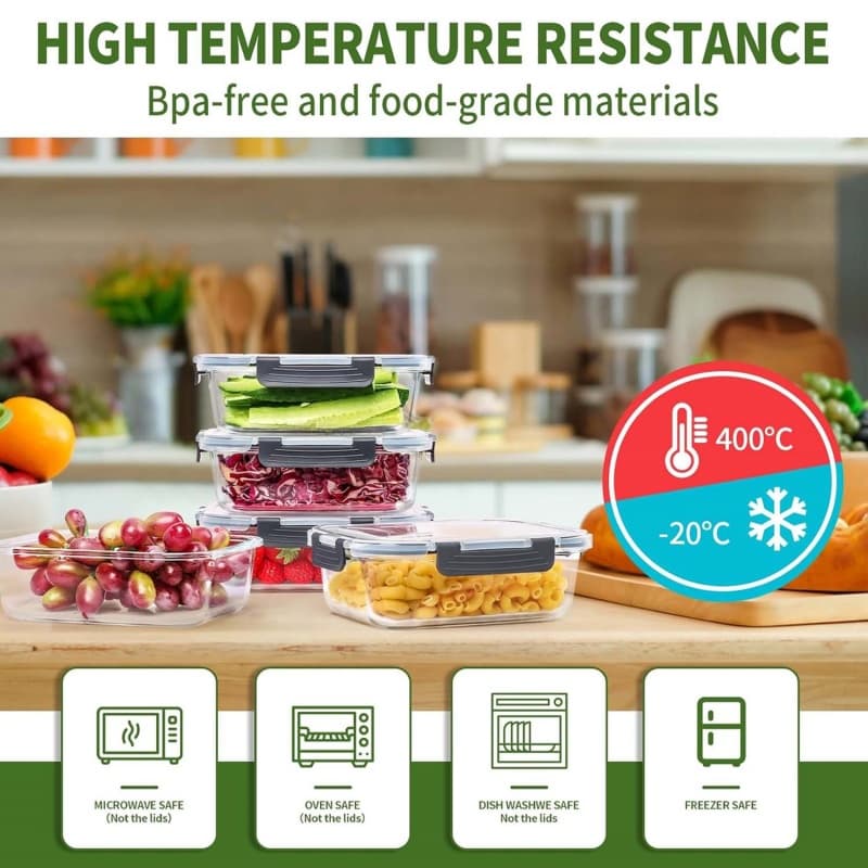 Transform Your Kitchen with 5 Airtight Glass Containers - image 3
