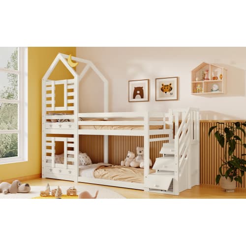 A Magical Cabin Bunk Bed with Clever Staircase Storage - image 16