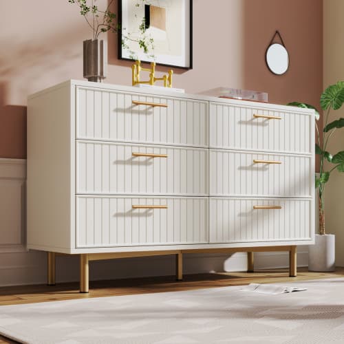 Discover Effortless Style with a Ribbed 6-Drawer Sideboard - image 5