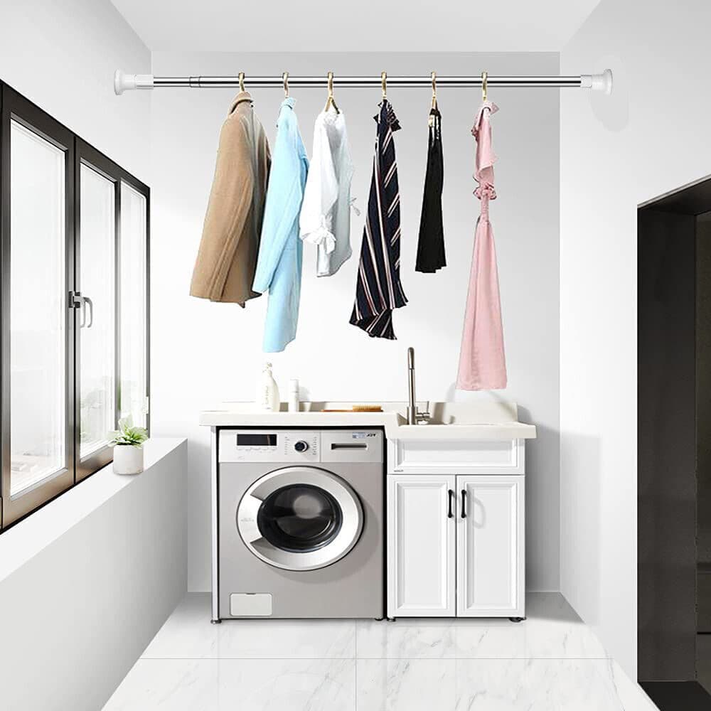 Heavy-Duty Extendable Shower Rod | No Tools, No Fuss - image 2