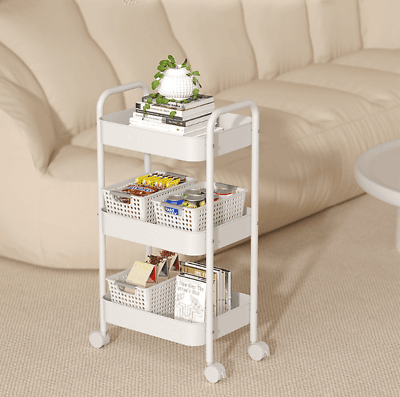 Transform Your Clutter with this 3-Tier Rolling Storage Trolley - image 3