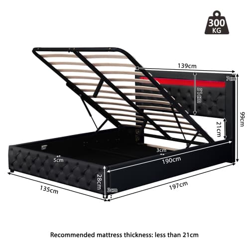 Transform Your Bedroom With This White LED Storage Bed - image 7