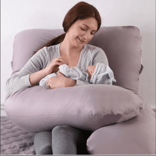 U-Shaped Maternity & Nursing Pillow for a Restful Night's Sleep - image 3