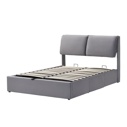 Double (4ft6) Upholstered Ottoman Bed with Hydraulic Storage and Drawers - image 10