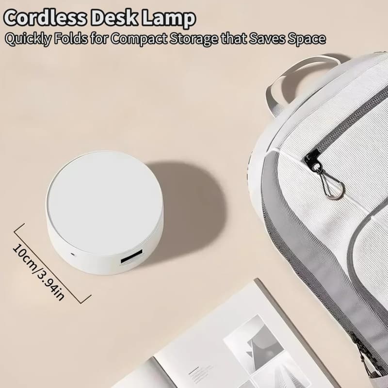 Rechargeable Foldable Desk Lamp with Built-In LED Clock - image 8