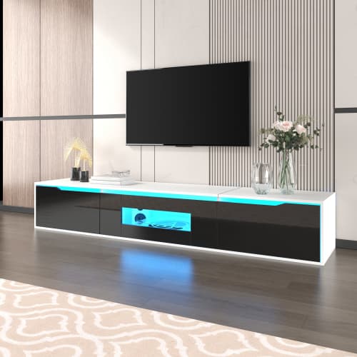 High Gloss TV Unit with Colour-Changing LED Lighting - image 6
