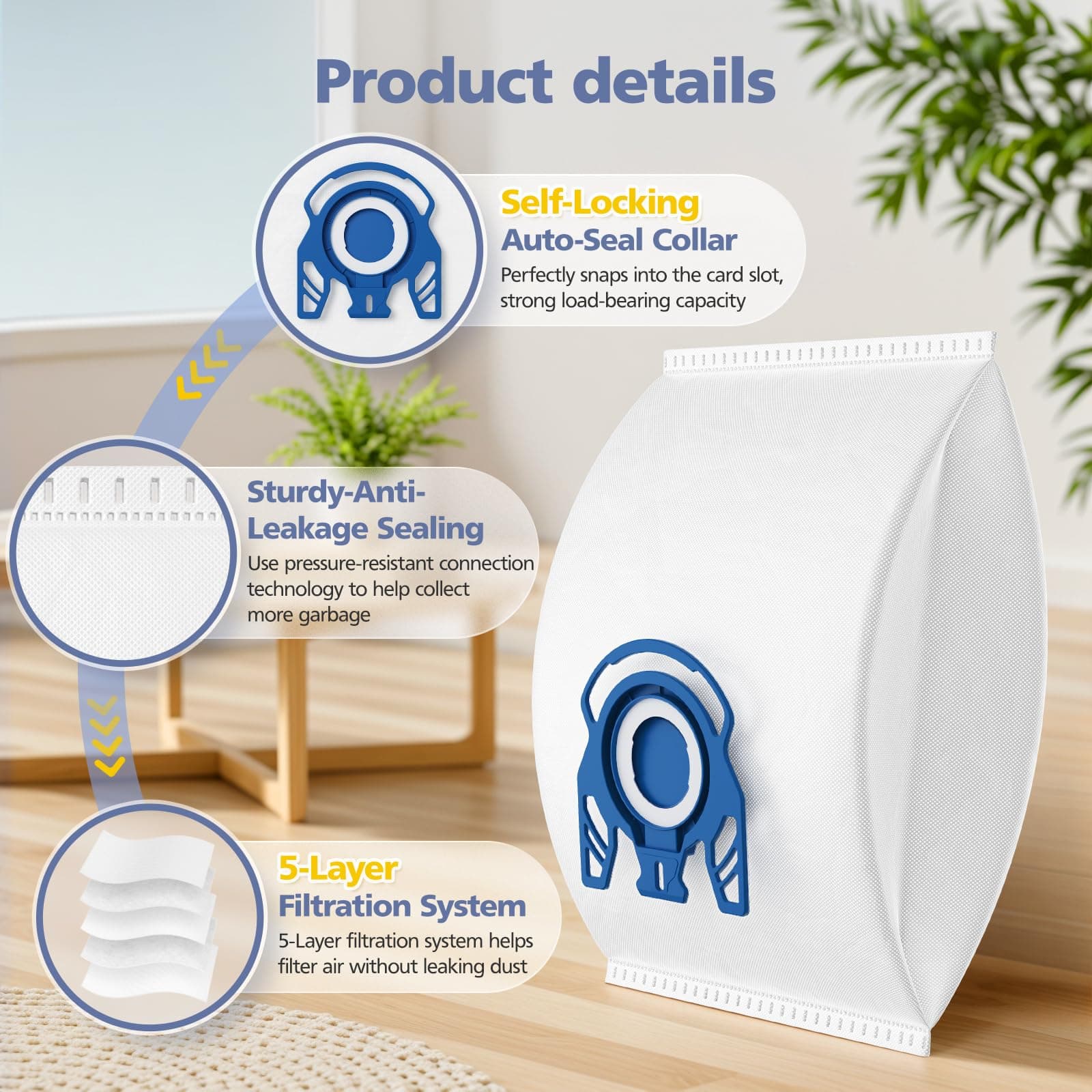 Vacuum Storage Bags for Clothes & Bedding (12 Pack) - image 3