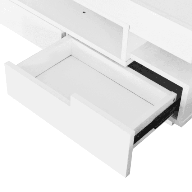 Modern Black Gloss Coffee Table with LED Lighting and Storage - image 25