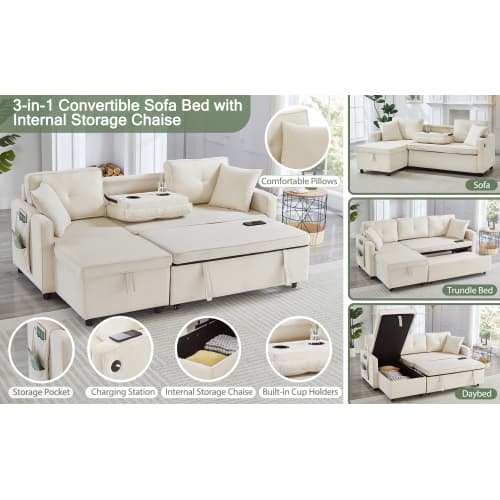 Transform Your Space with a 3-in-1 Reversible Sleeper Sofa - image 27