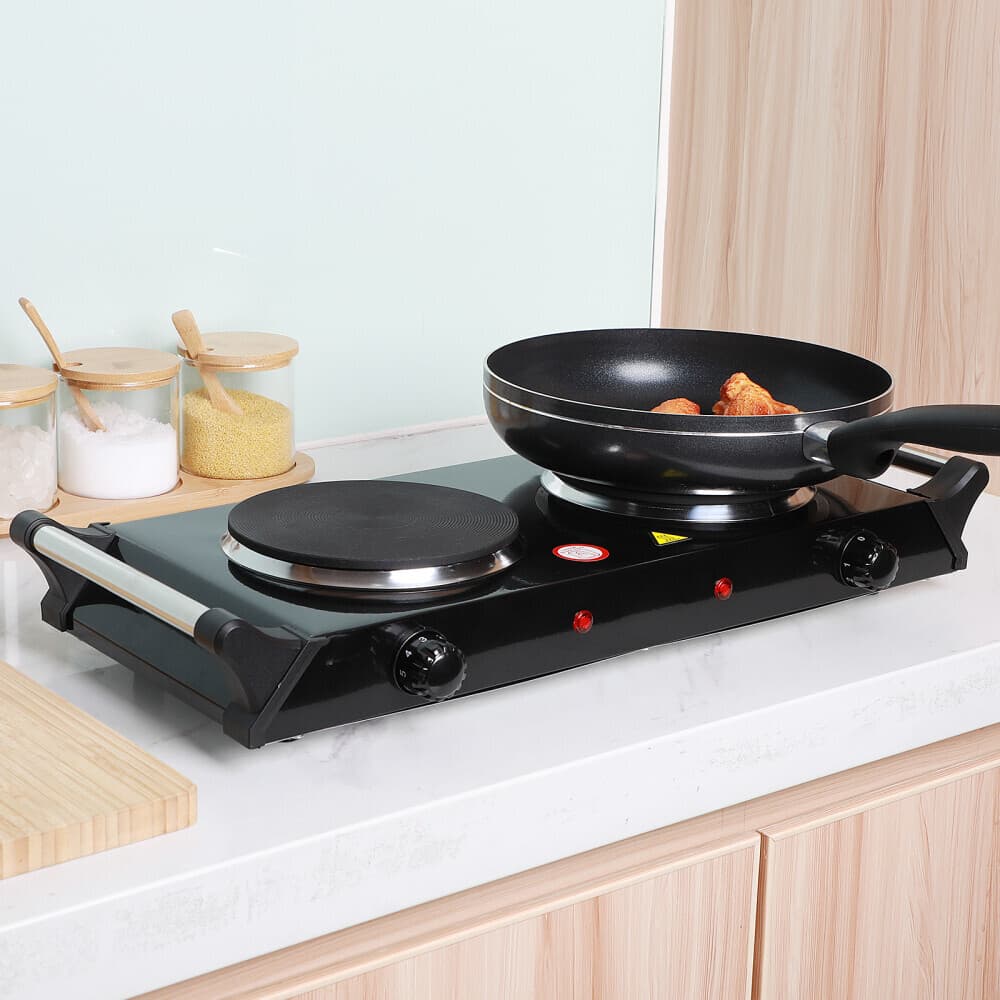 Transform Small Spaces with this 2000W Portable Double Hob