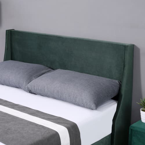Transform Your Bedroom with this Dark Green Velvet Double Bed - image 6
