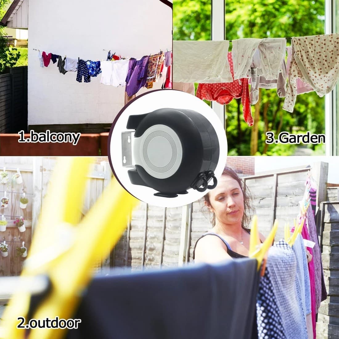 Effortless Drying with the 30m Double Retractable Washing Line - image 4