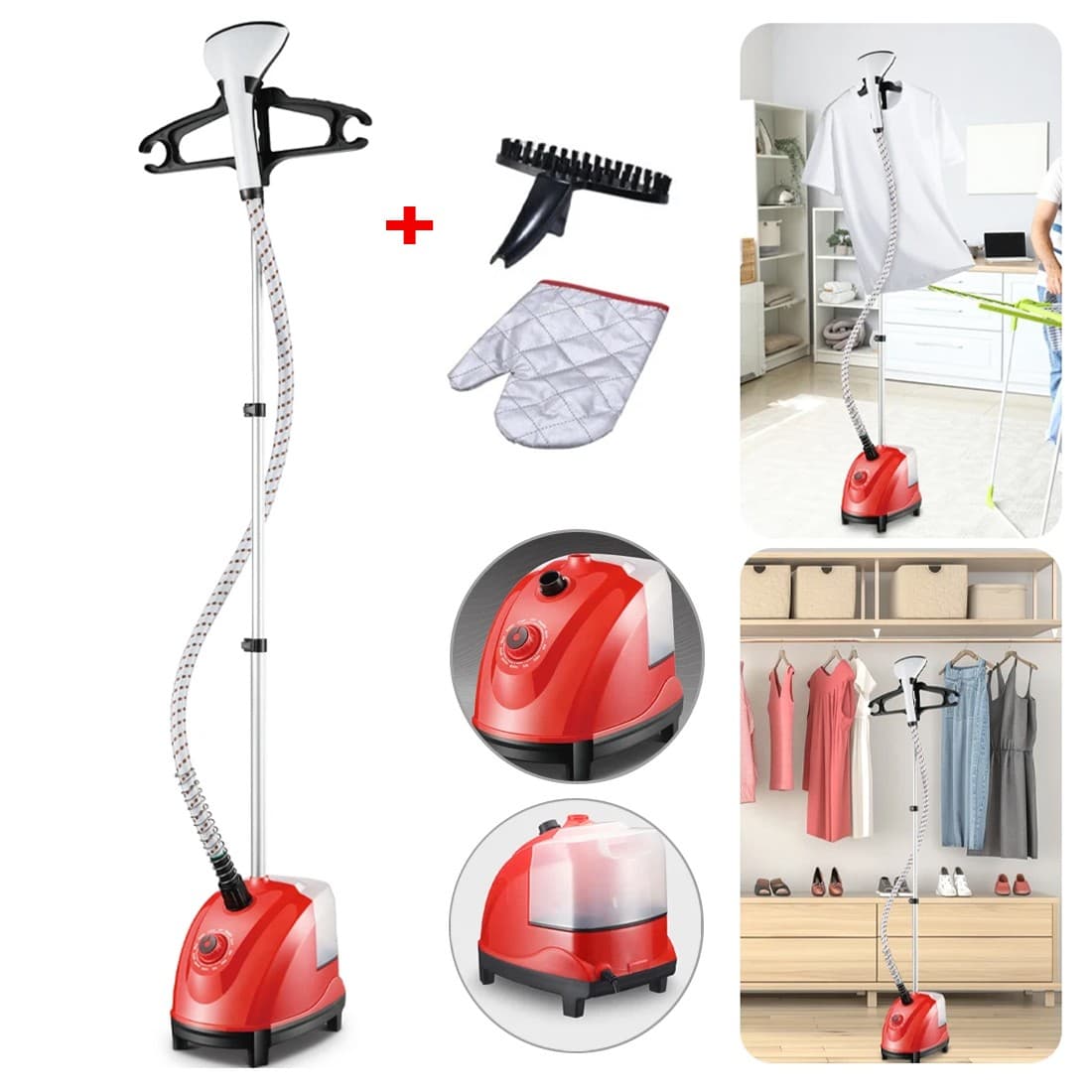 Effortless Crease Removal with This 1800W Upright Steamer - image 8