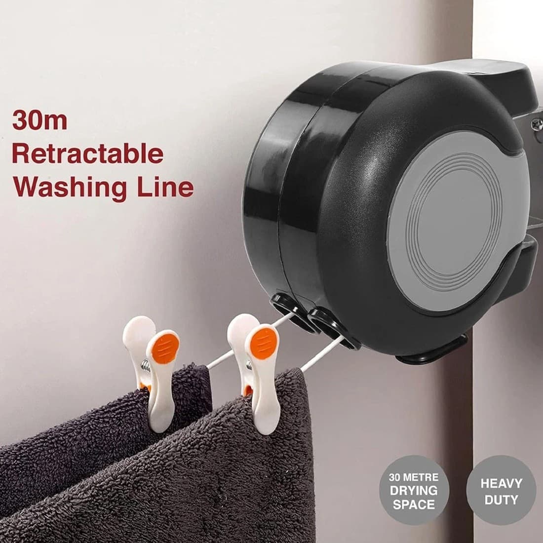 Effortless Drying with the 30m Double Retractable Washing Line - image 10