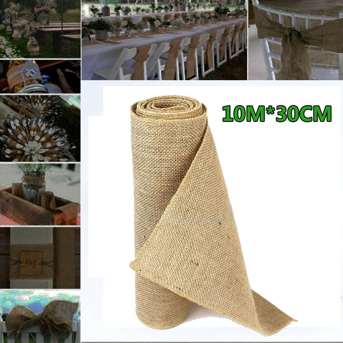 Transform Your Event with this 10m Rustic Hessian Runner Roll - image 10
