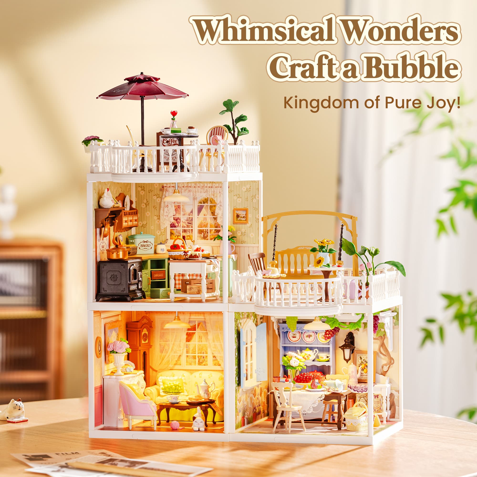 Transform Your Space with the Rolife Miniature Tea Room - image 5