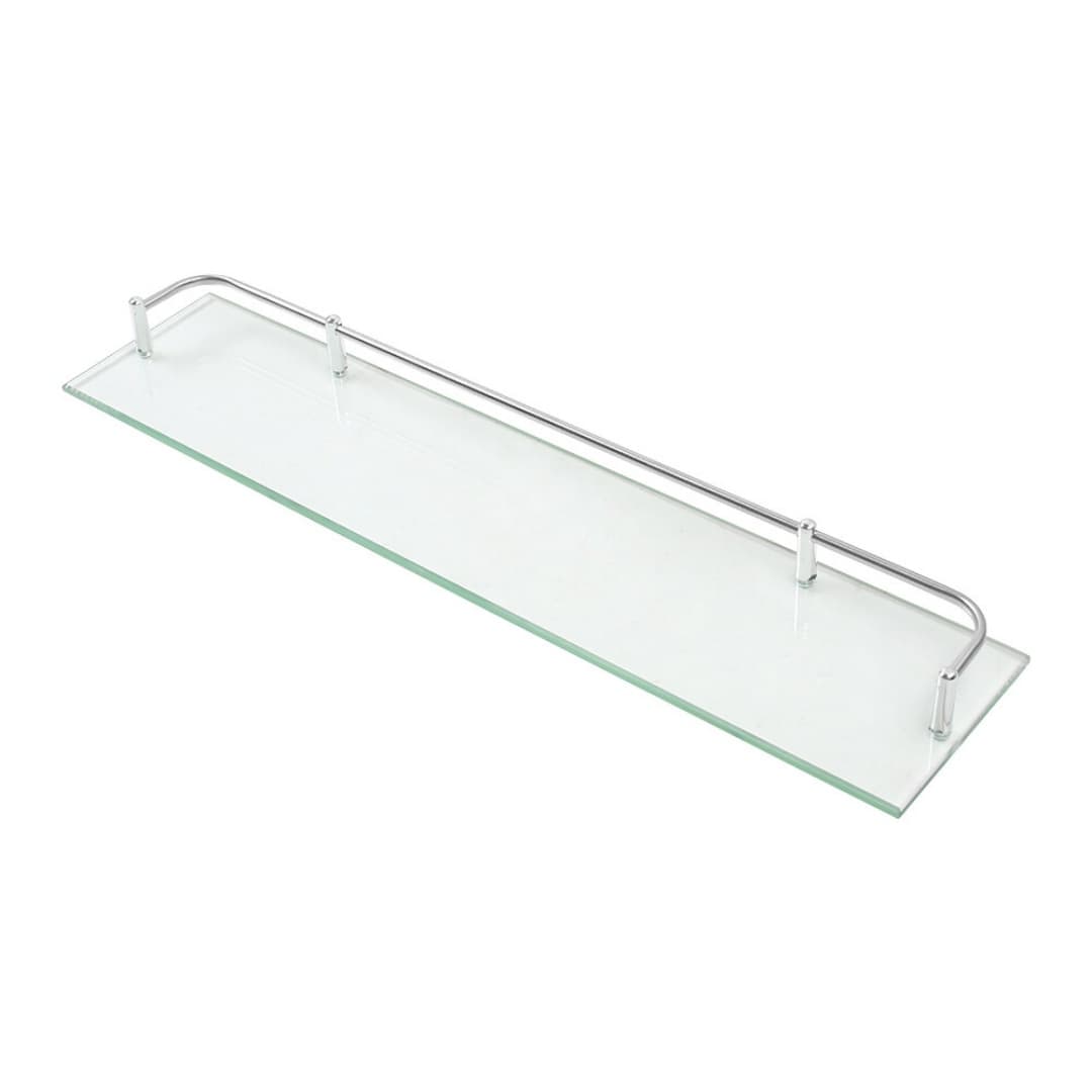 Wall-Mounted Glass Bathroom Shelf & Caddy - image 1