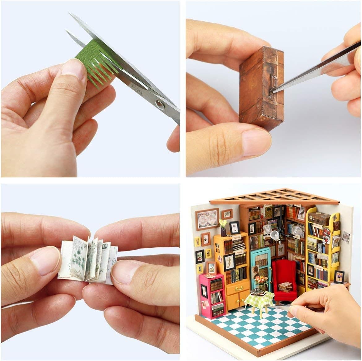 DIY Miniature Model Kit: Sam's Study Library - image 45