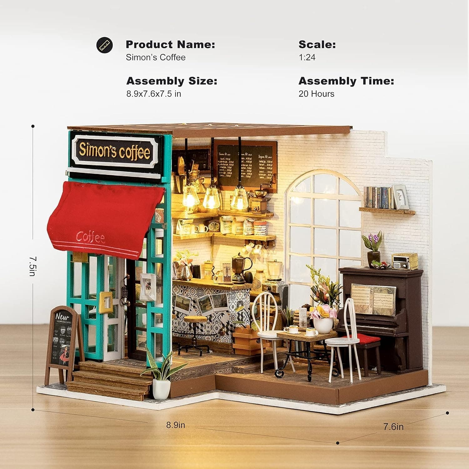 DIY Miniature Model Kit: Sam's Study Library - image 31