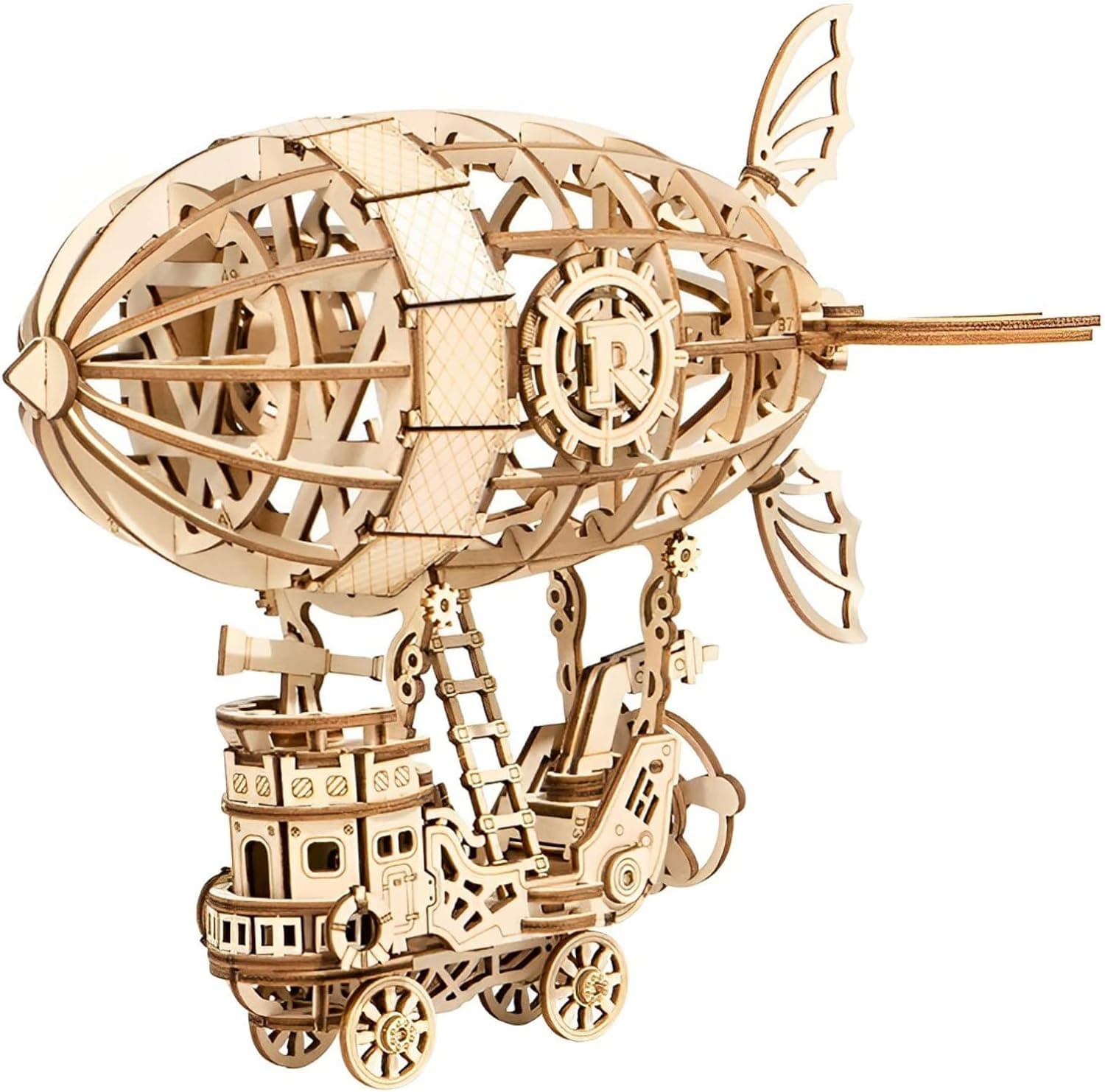 Steampunk Aircraft 3D Wooden Puzzle Kit - image 1