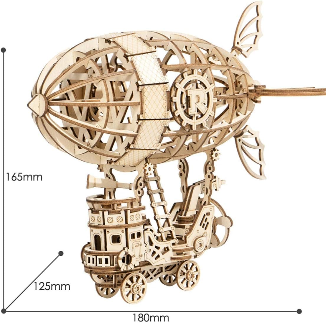 Steampunk Aircraft 3D Wooden Puzzle Kit - image 11