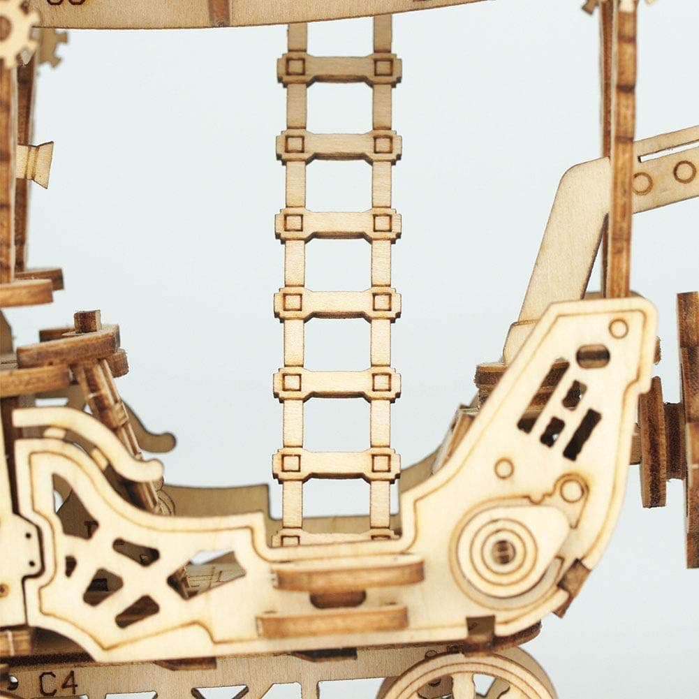 Steampunk Aircraft 3D Wooden Puzzle Kit - image 5