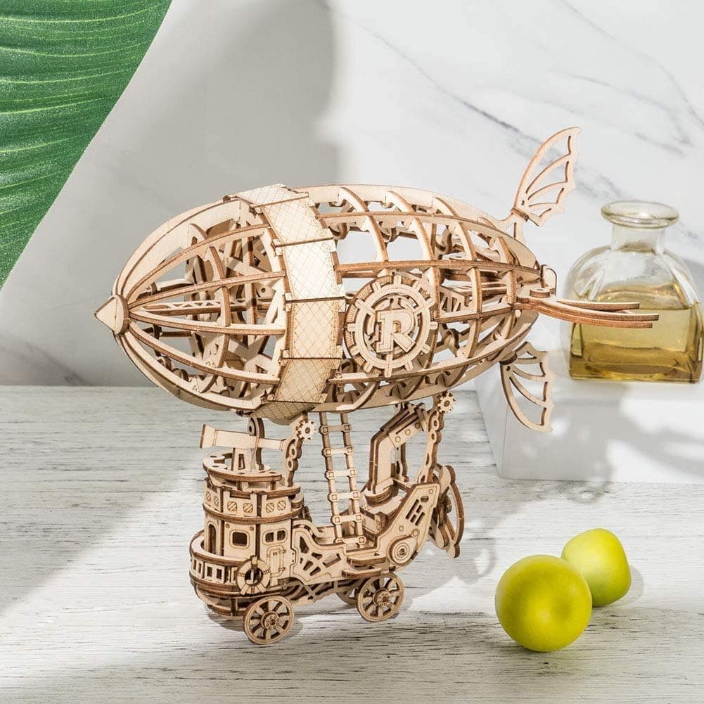 Steampunk Aircraft 3D Wooden Puzzle Kit - image 8