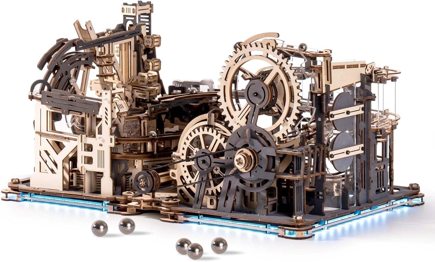 3D Wooden Puzzle: Electric Marble Run - image 8