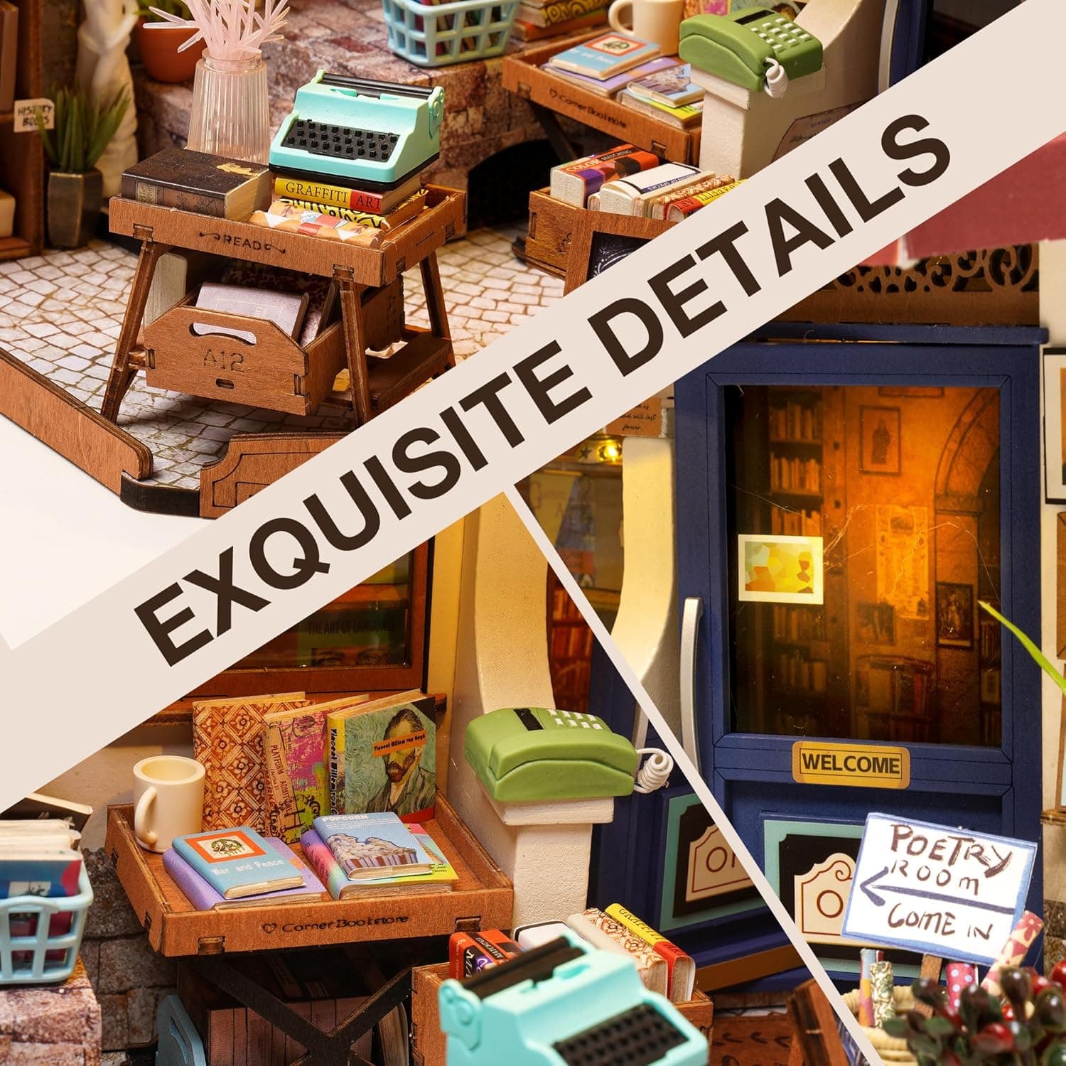 DIY Miniature Bookstore Kit "The Reader's Corner" - image 8