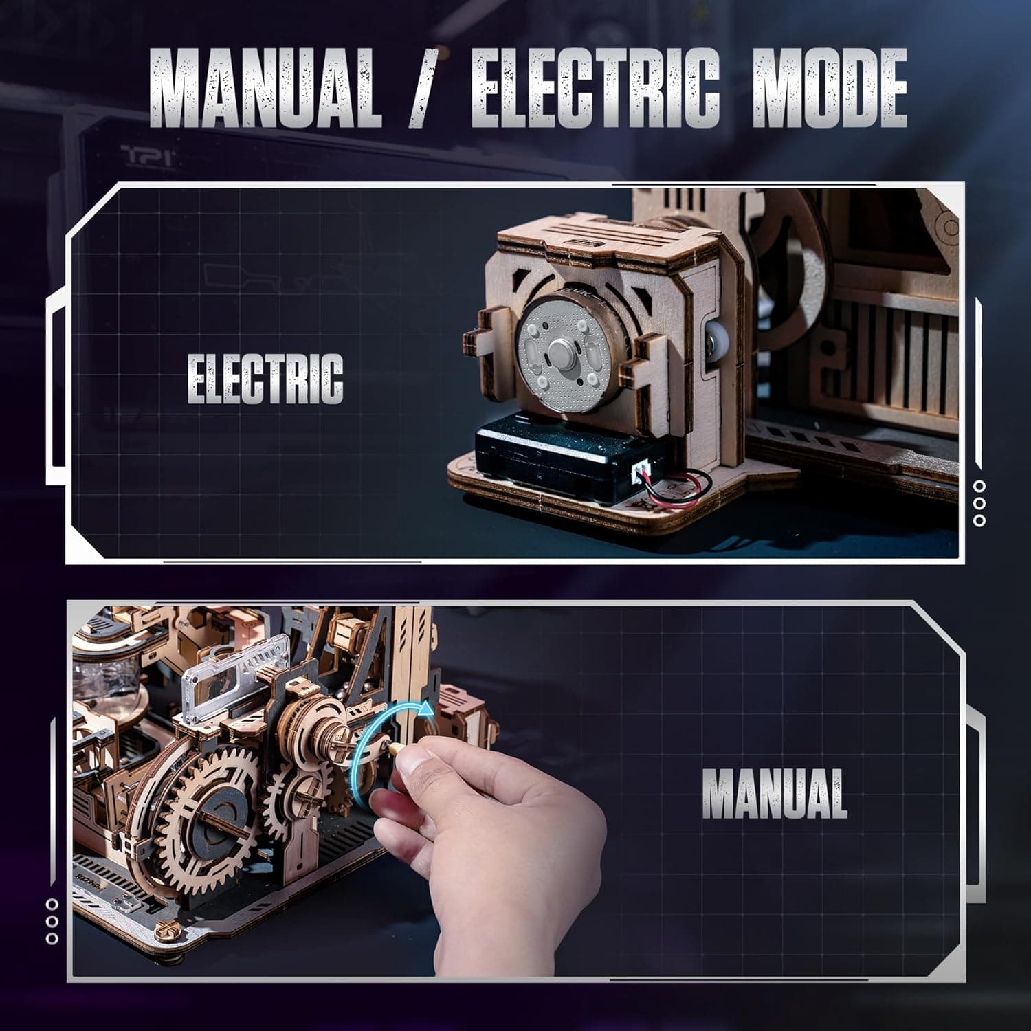 Mechanical Wooden 3D Marble Run: 'Spaceport' Model Kit - image 7