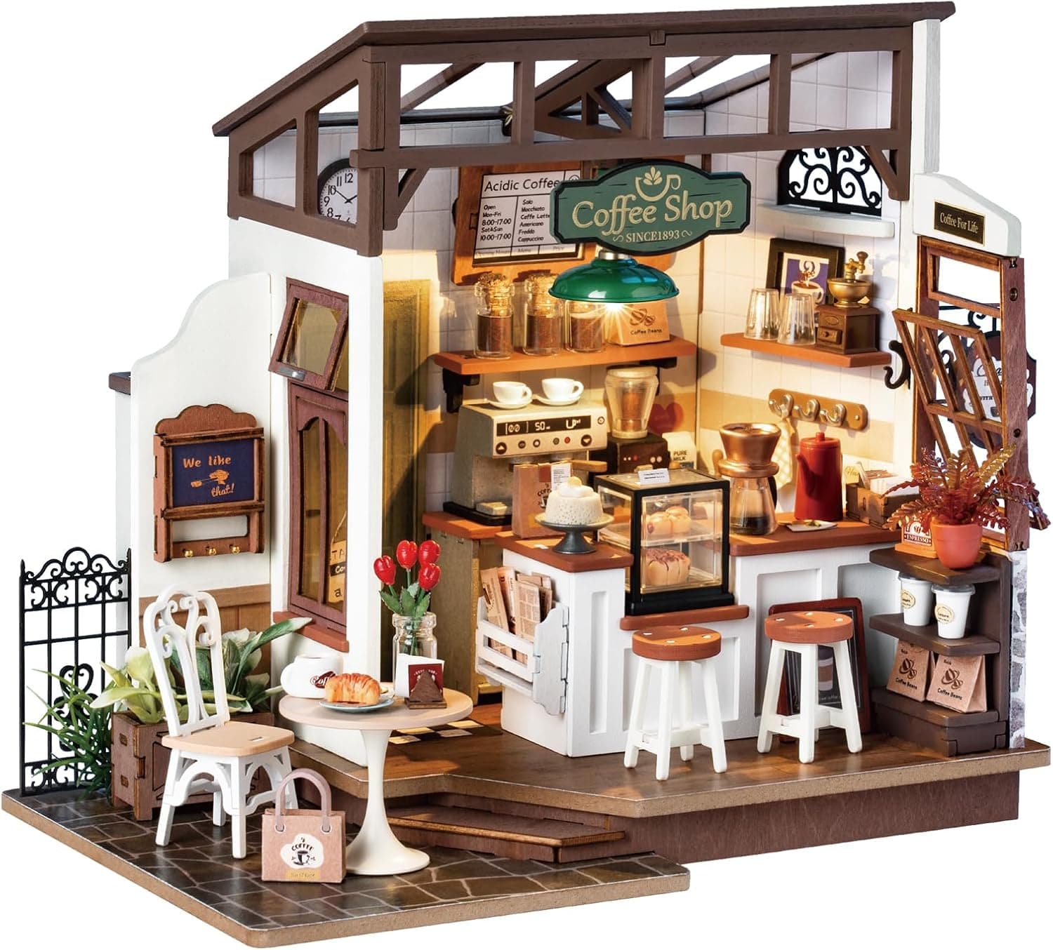 DIY Model Kit to Build: Rolife Miniature Café No.17