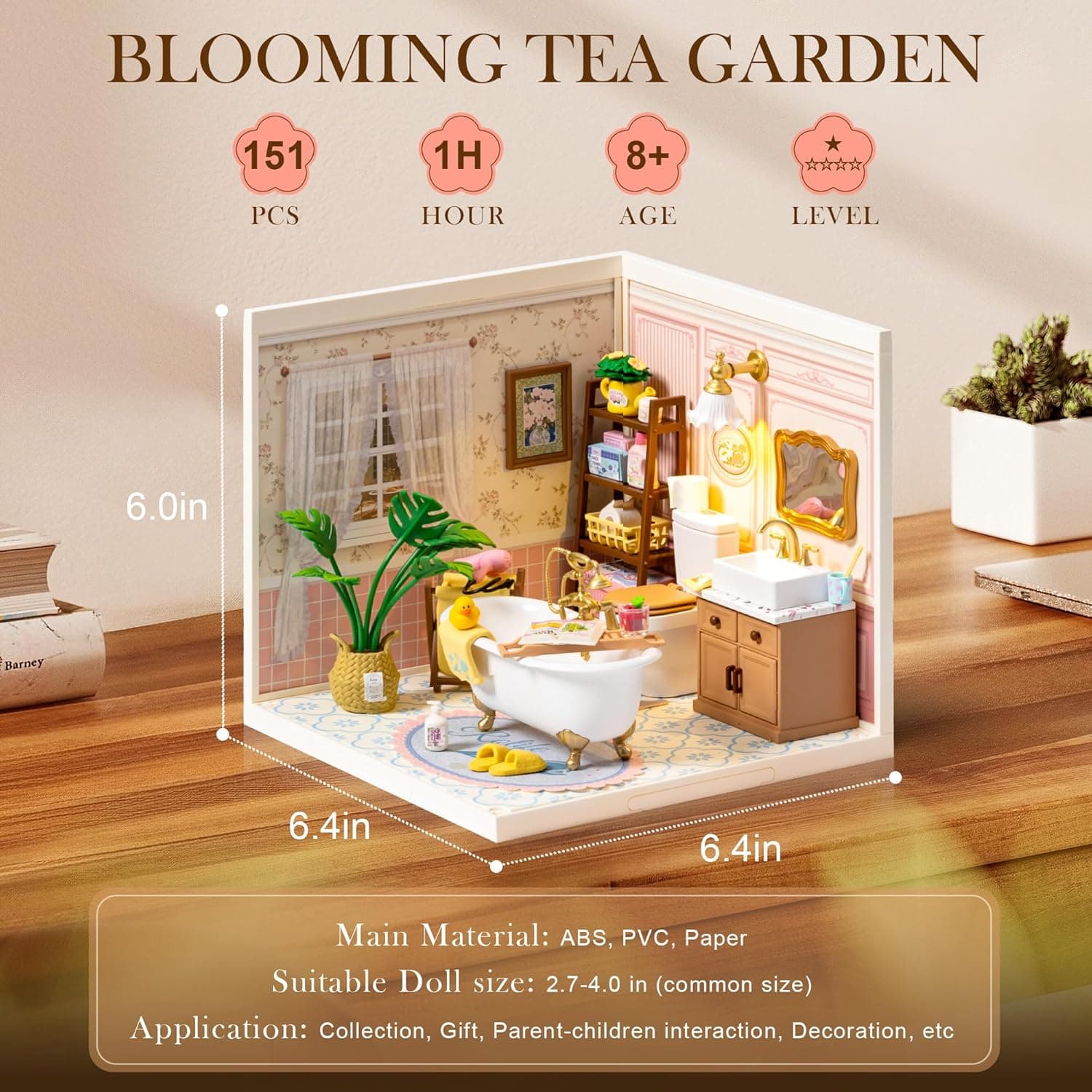 DIY Miniature Kit: Pop Bubble Bathroom Scene - image 6