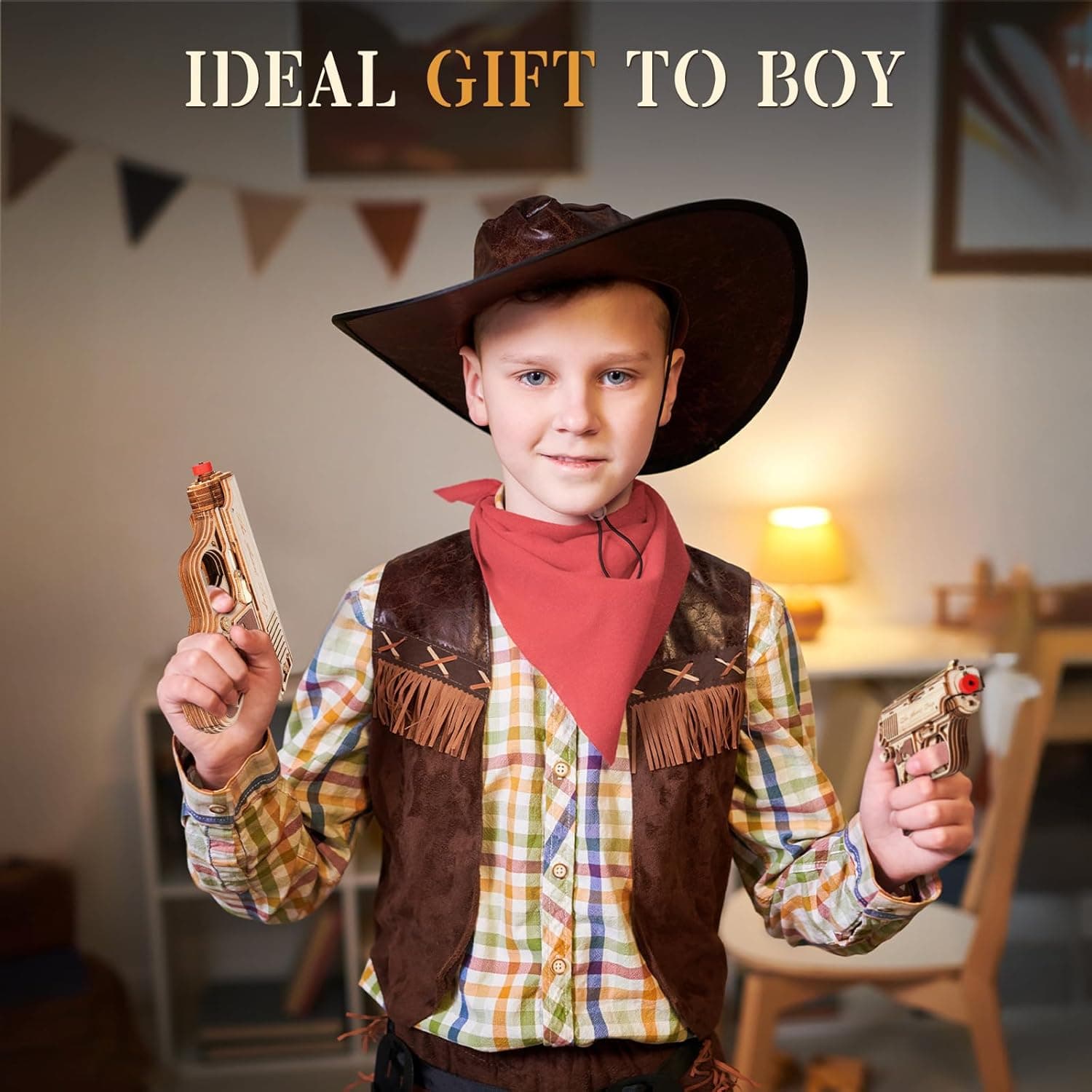 Mechanical Wooden Gun 3D Puzzle by Robotime - image 1