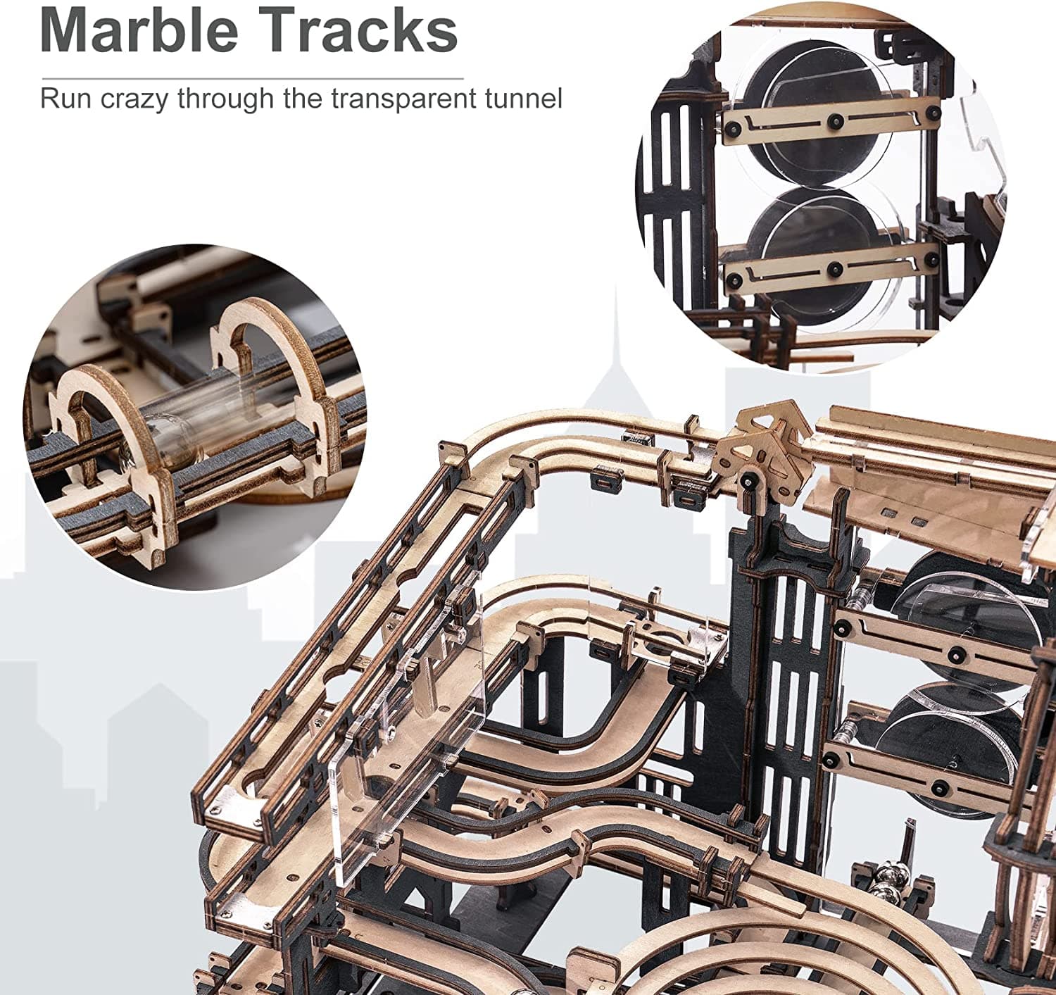 Marble Night City 3D Wooden Marble Run Kit - image 6