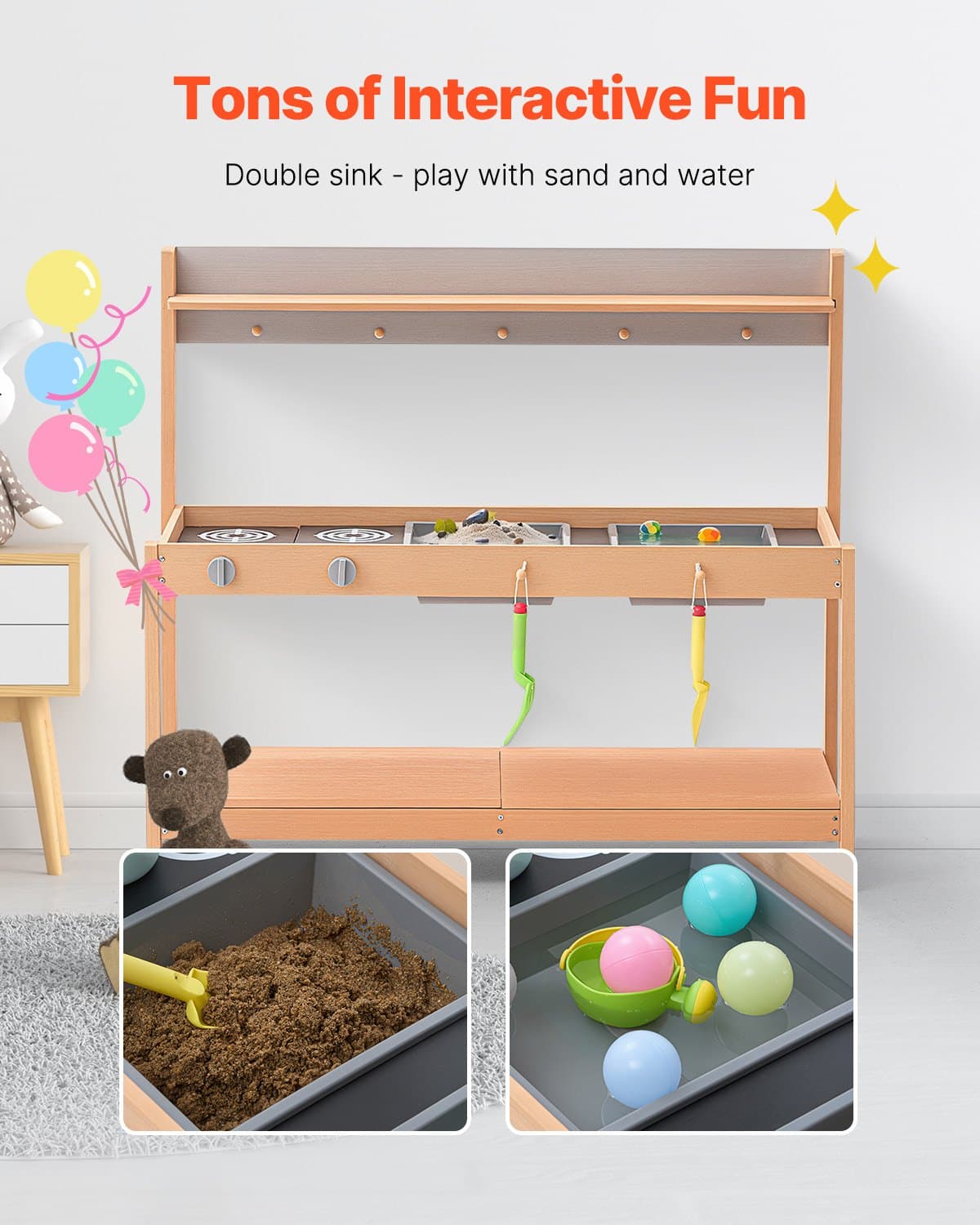 Transform Outdoor Play with the Premium Wooden Mud Kitchen - image 3