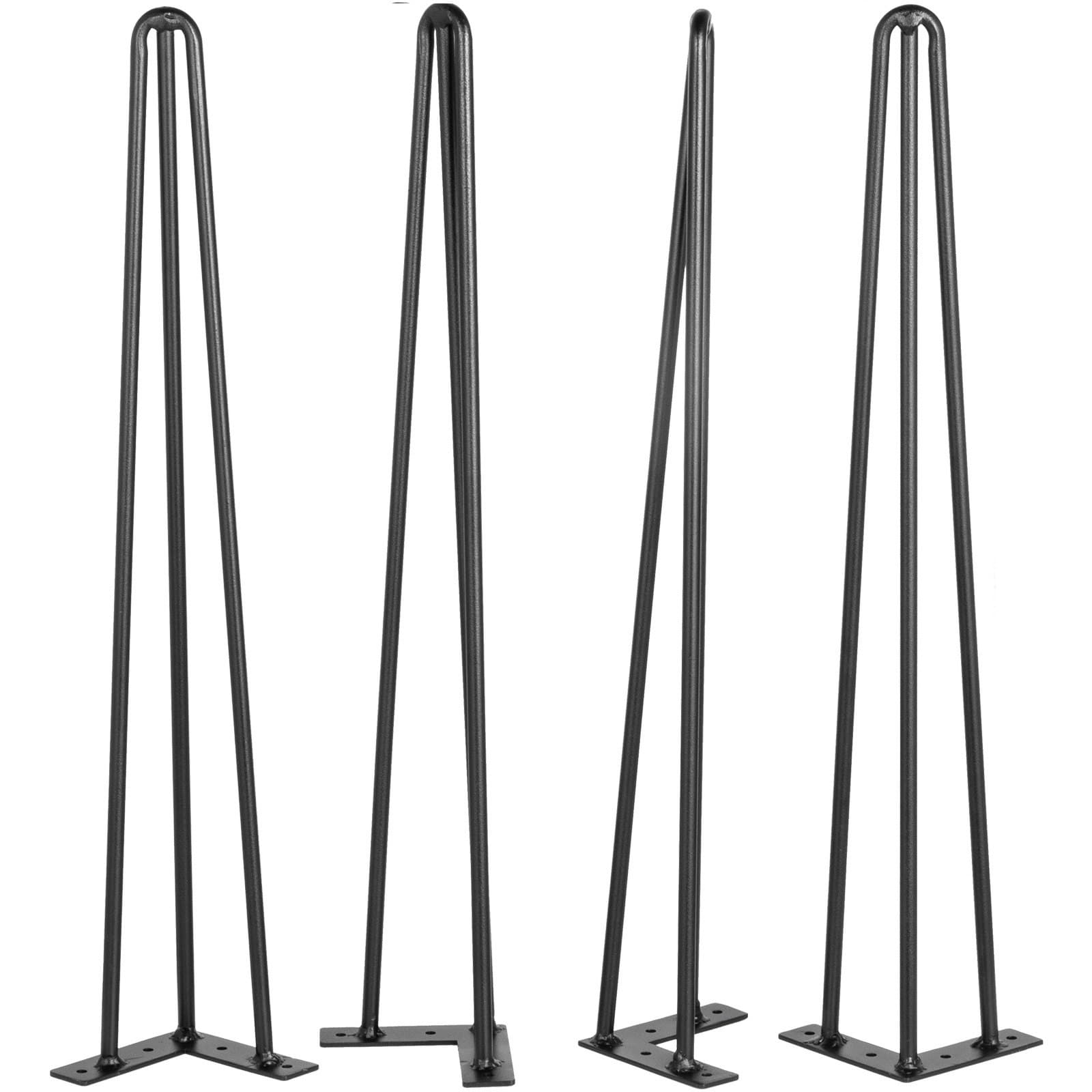 Set of 4 Heavy-Duty Steel Hairpin Table Legs (70cm)