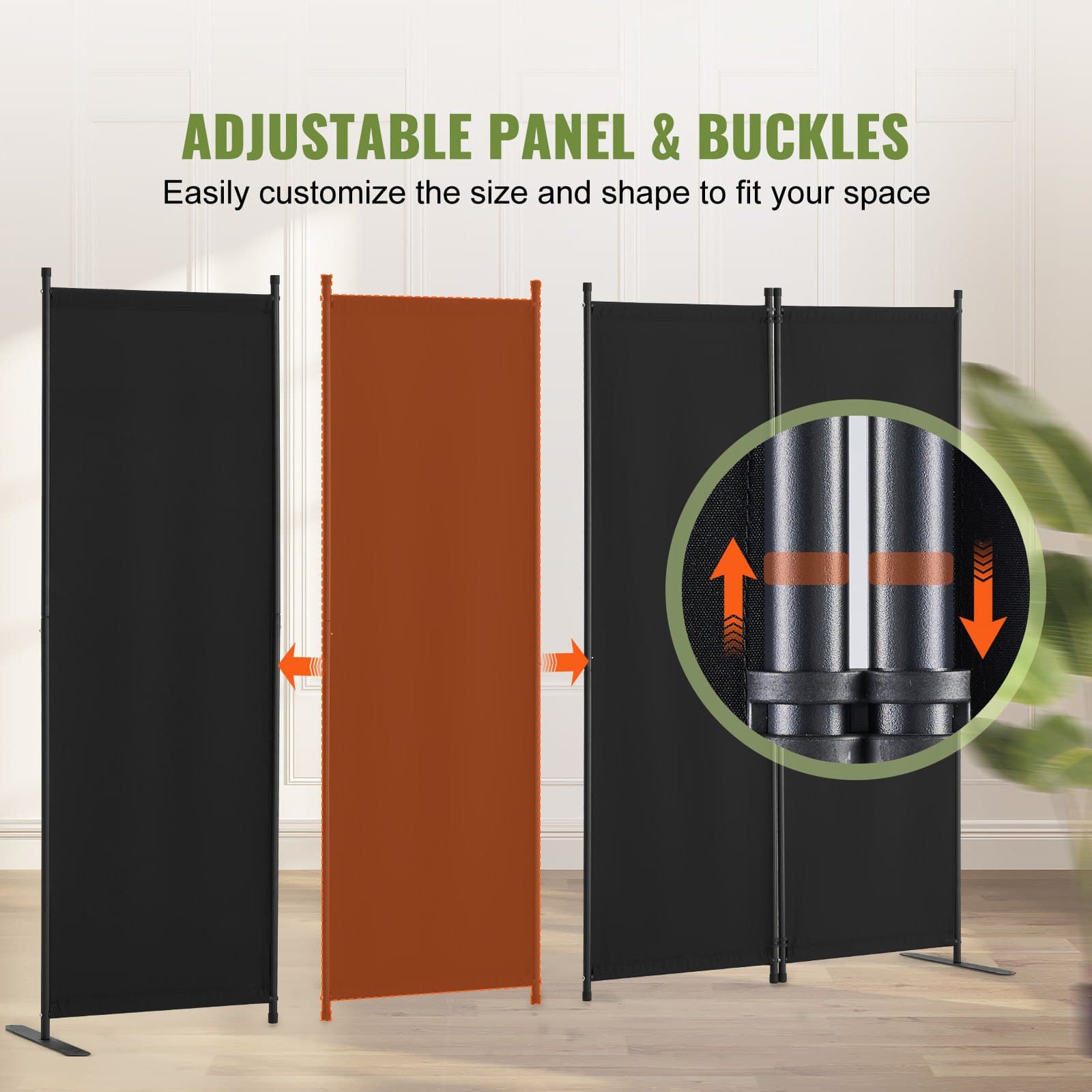 Sturdy 4-Panel Folding Privacy Screen - image 1
