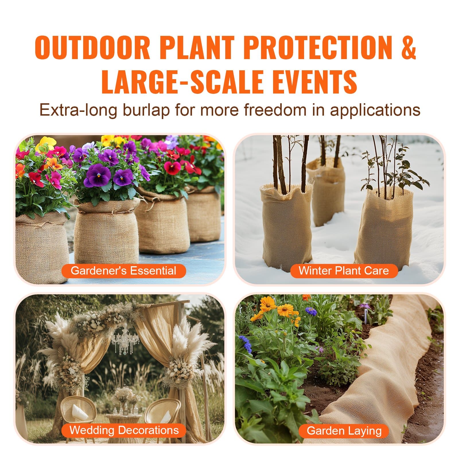 100% Natural Hessian Jute Fabric Roll - image 4