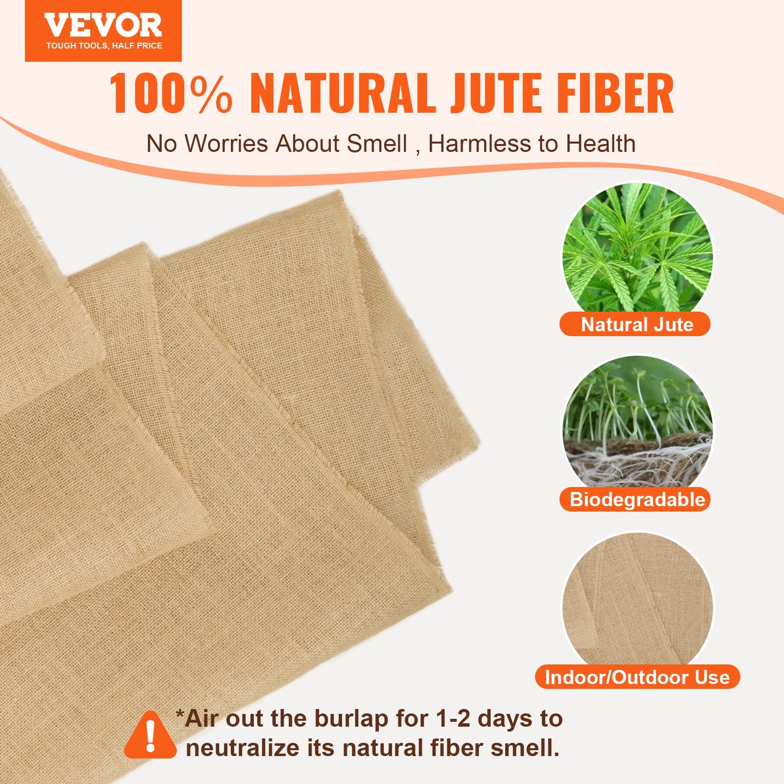 100% Natural Hessian Jute Fabric Roll - image 1