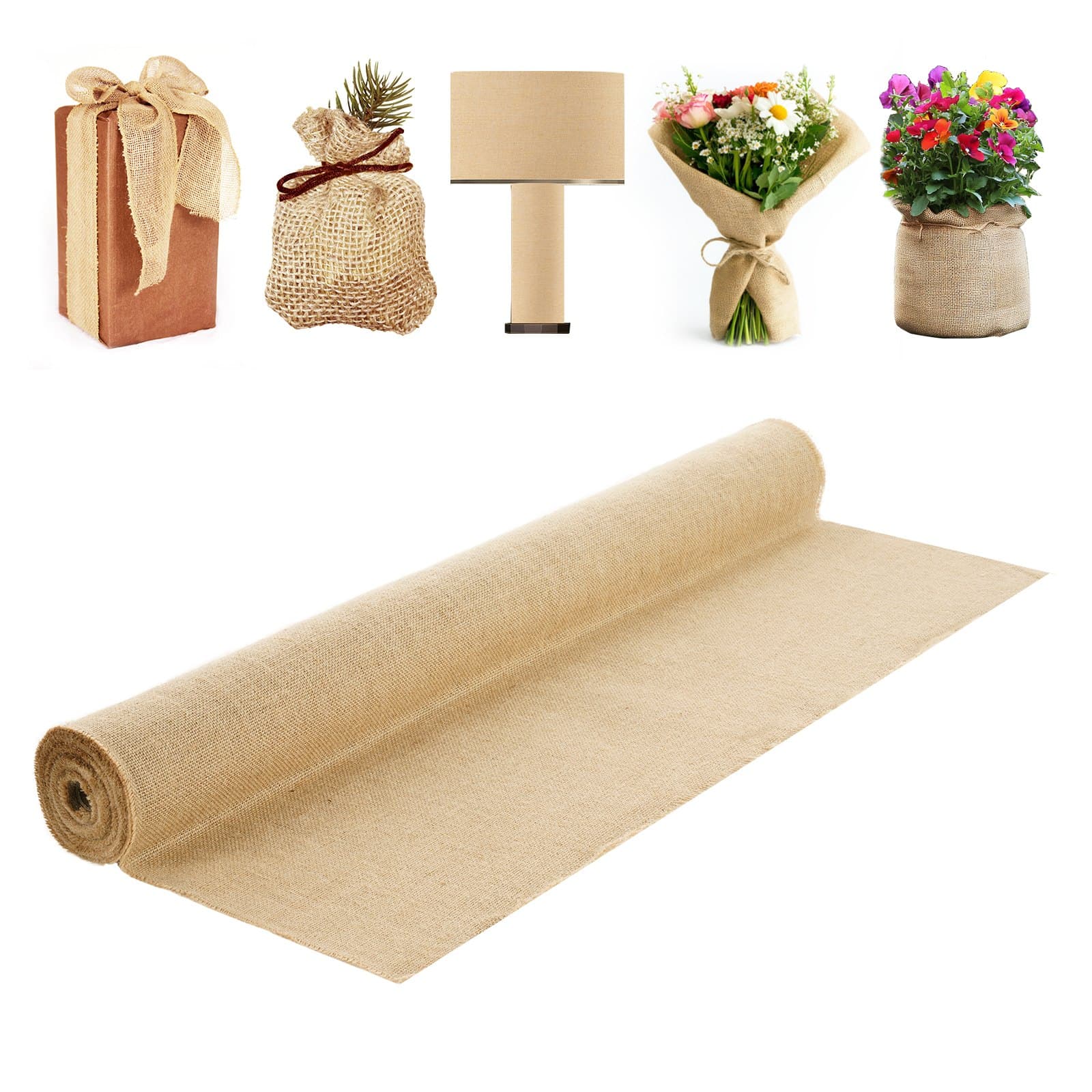 100% Natural Hessian Jute Fabric Roll