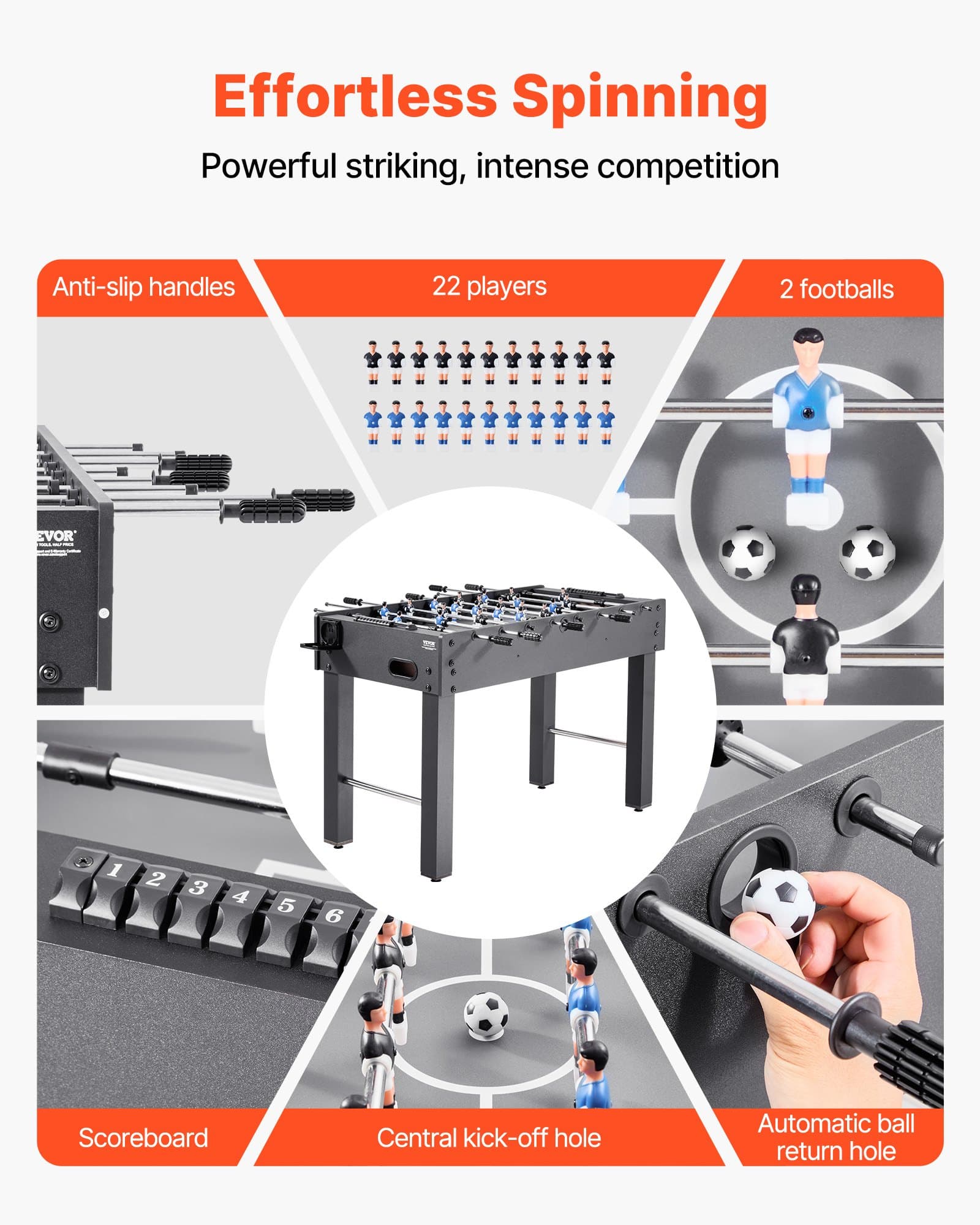 4ft Table Football for Home, Games Room or Office - image 6