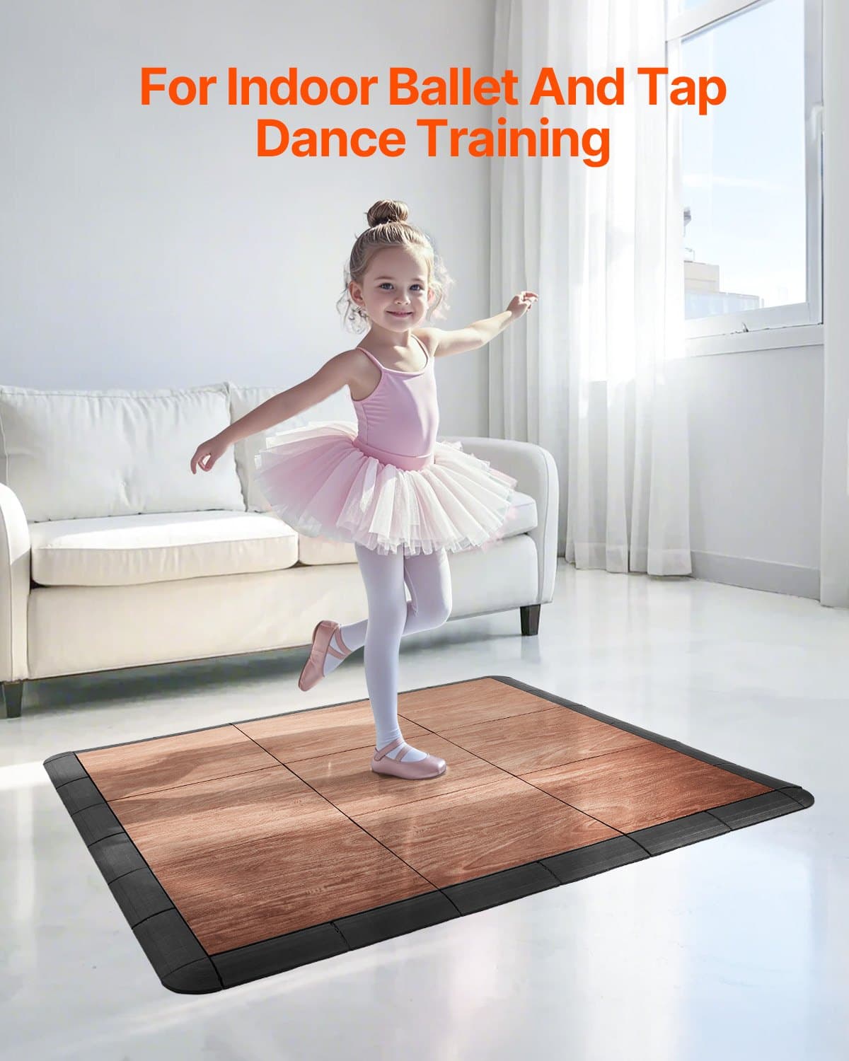 Portable Interlocking Dance Floor (25-Piece Tile Kit) - image 10