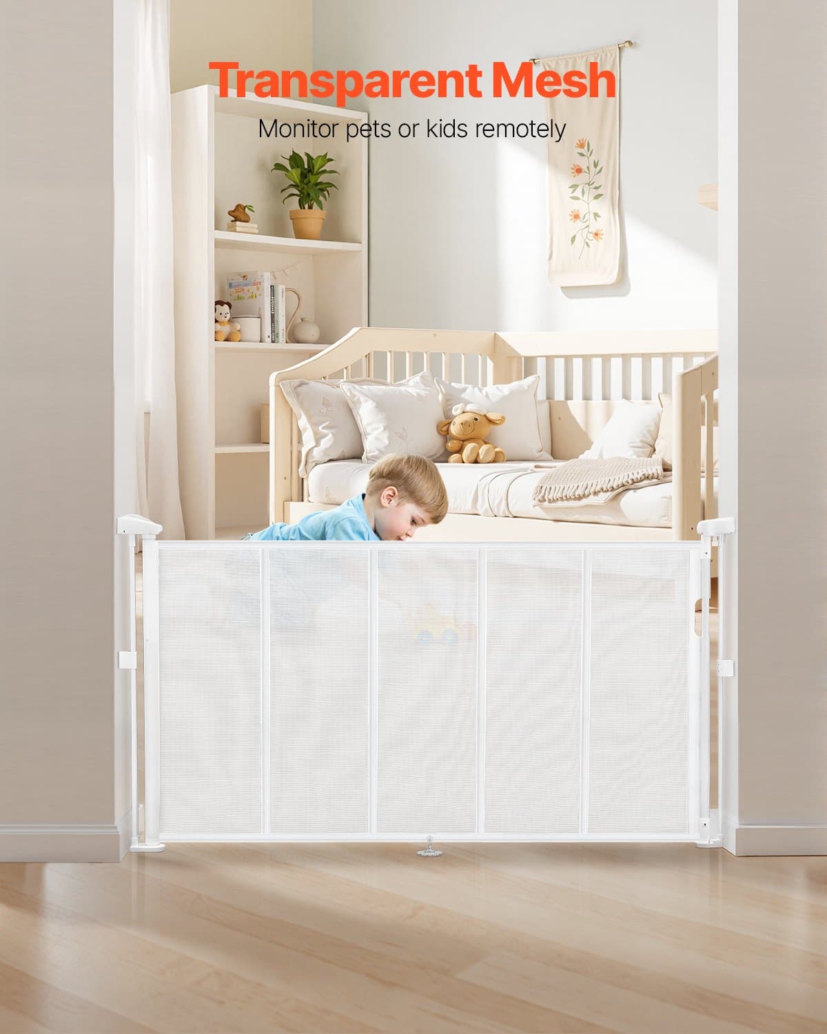 Retractable Stair Gate for Children and Pets - image 1