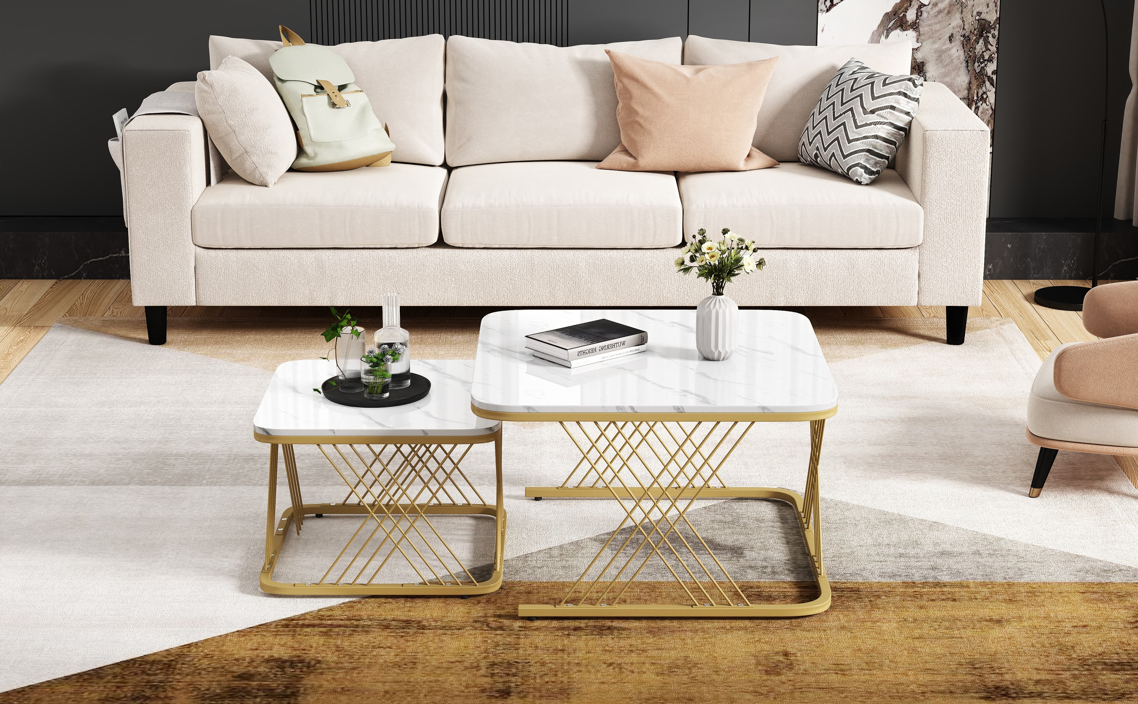 Maximise Your Space with these Marble Nesting Coffee Tables - image 3