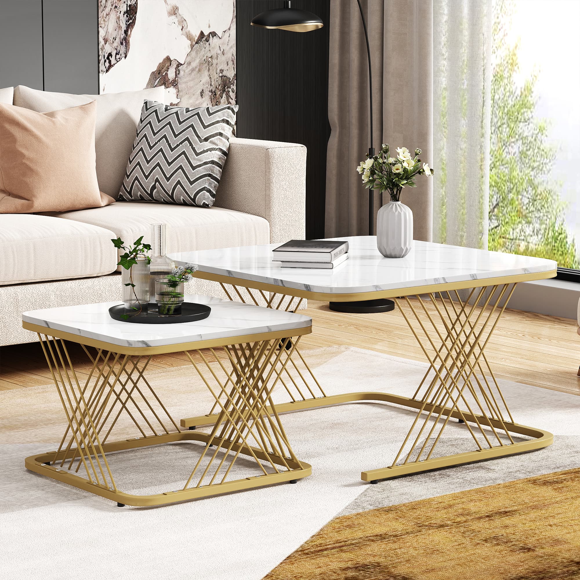 Maximise Your Space with these Marble Nesting Coffee Tables - image 5