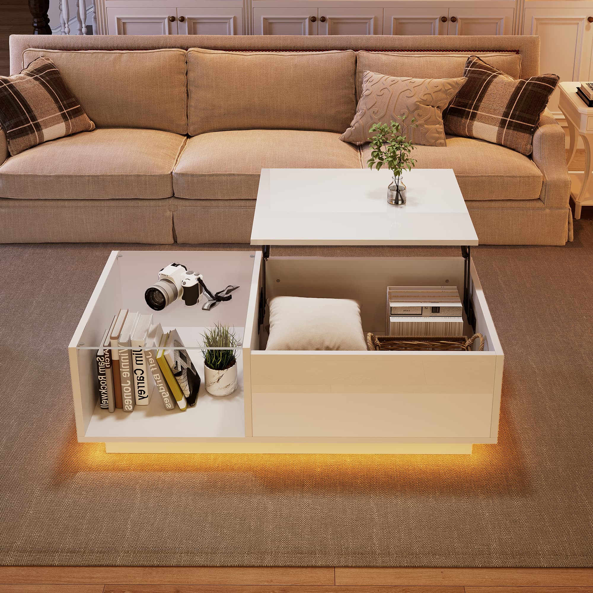 Effortless Style & Hidden Storage: The Ultimate Lift-Top Coffee Table
