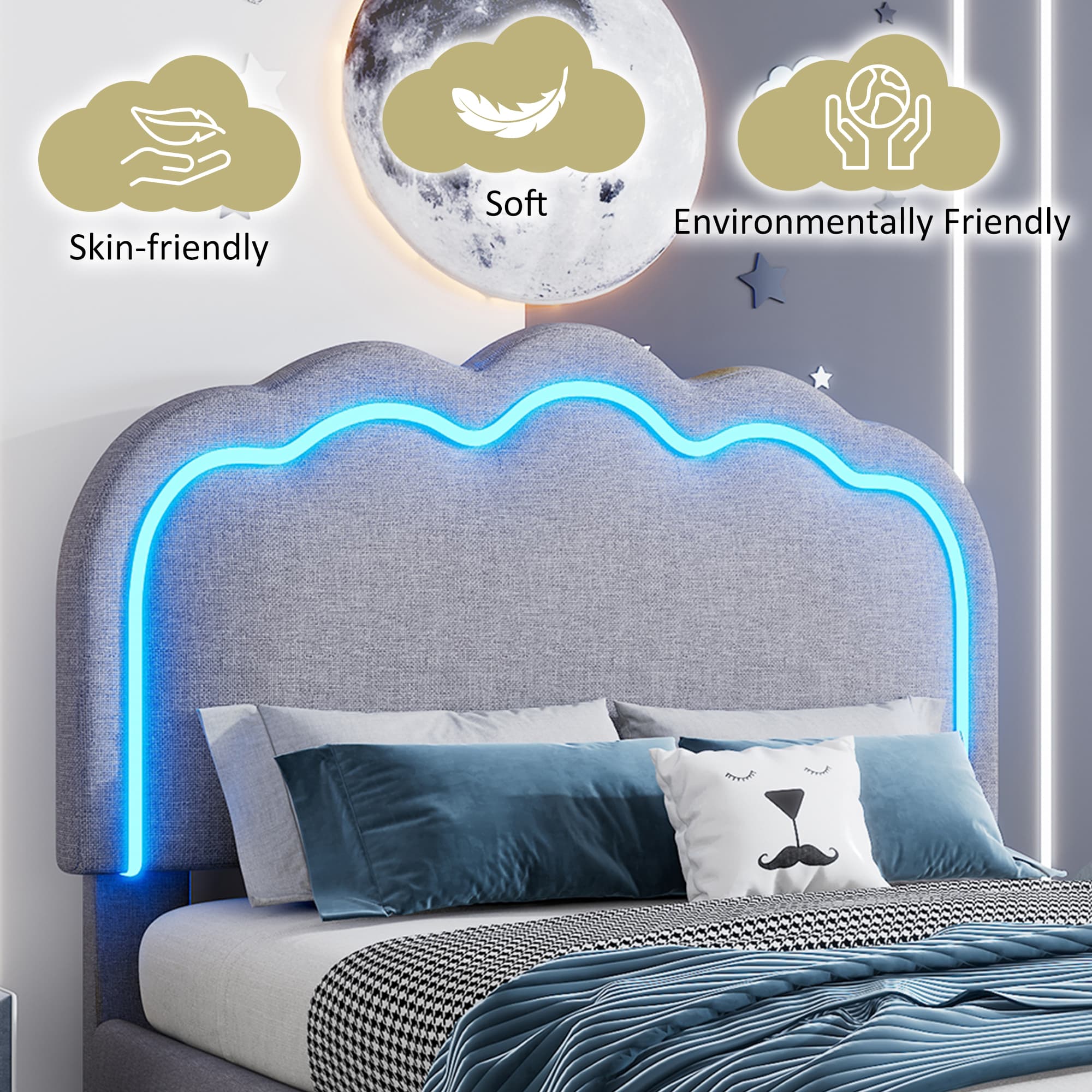 Create a Chic & Cosy Space with this LED Single Bed Frame - image 4