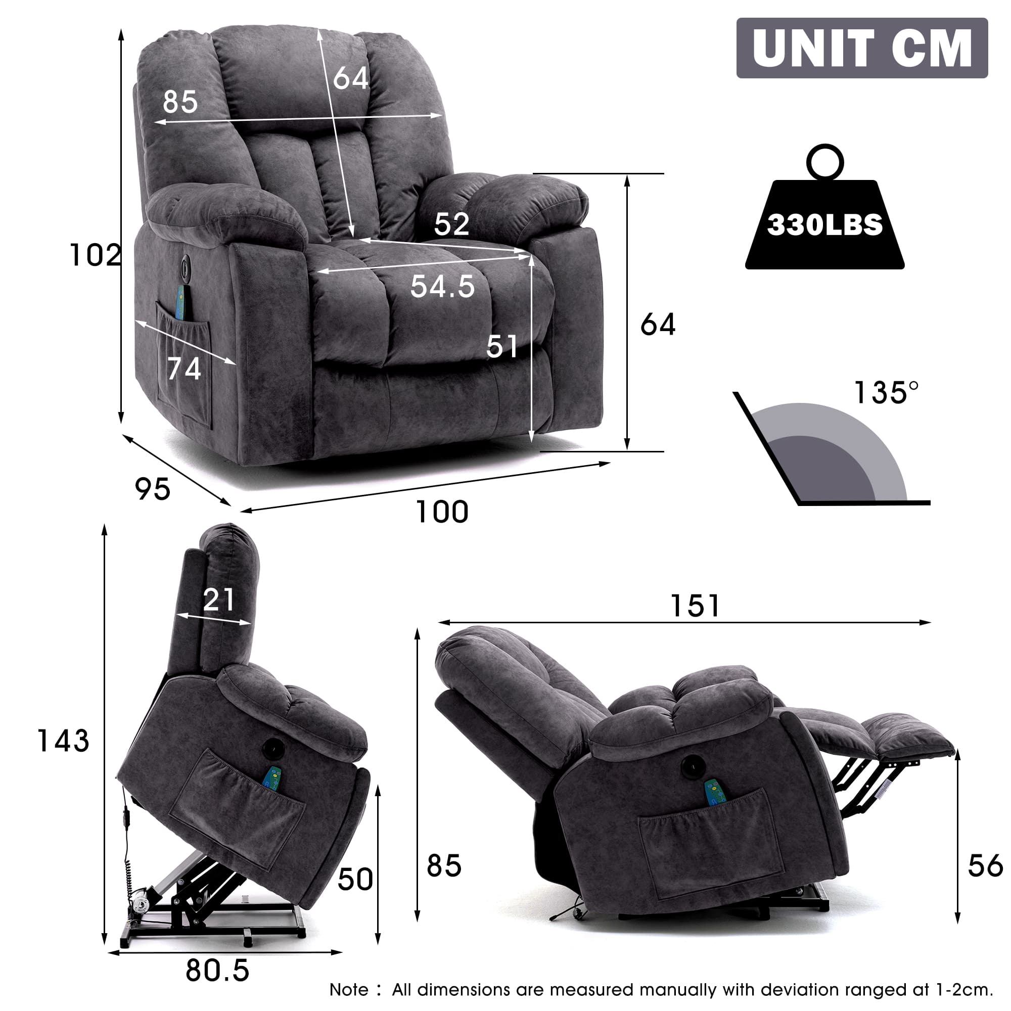 Transform Your Comfort with this Heated Massage Lift Recliner - image 1